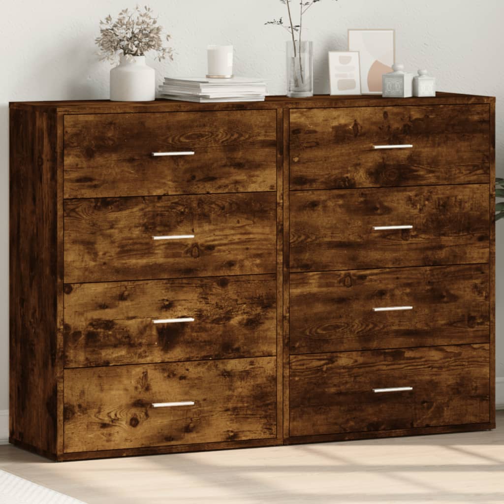 vidaXL Sideboards 2 Stk. Weiß 60x31x84 cm Holzwerkstoff