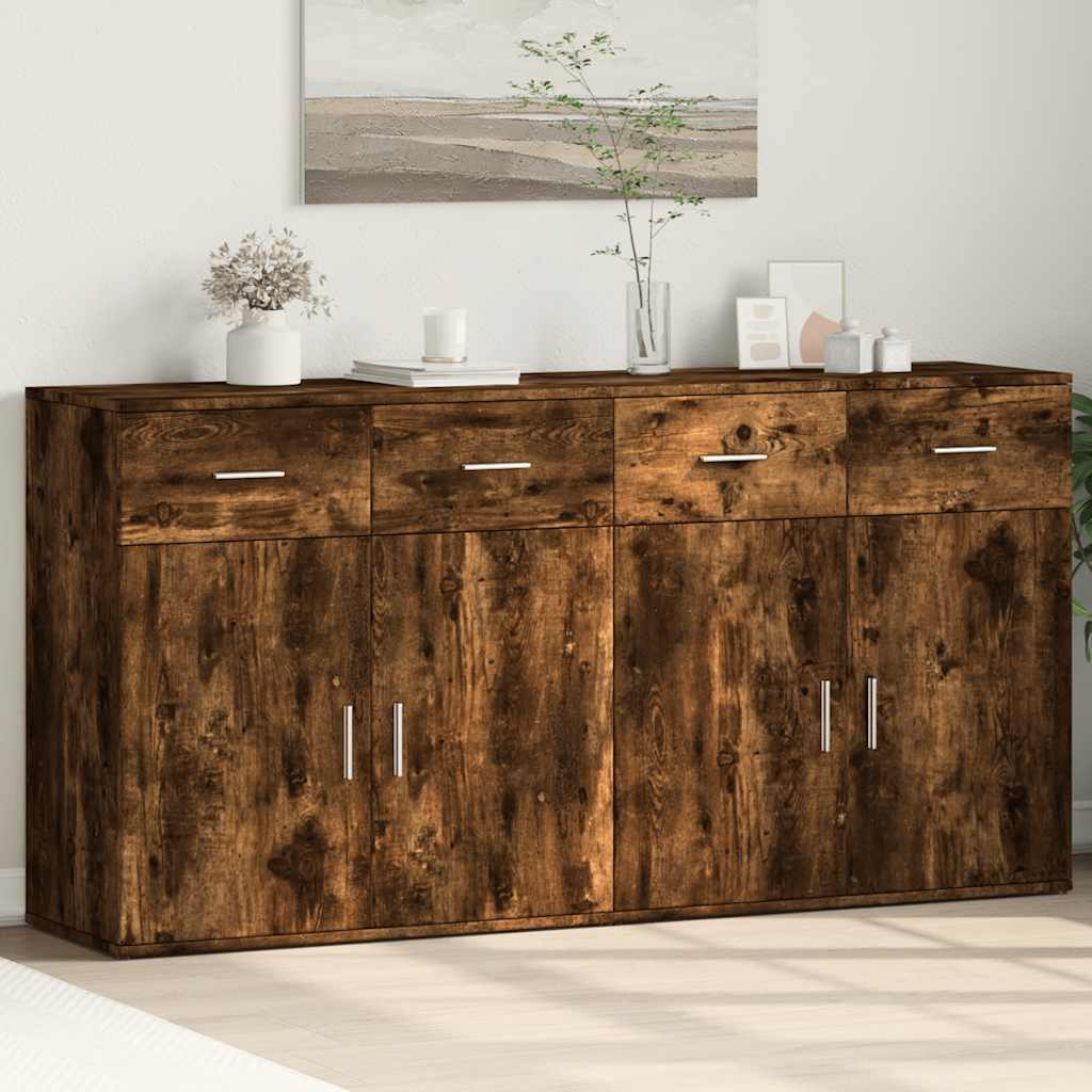 vidaXL Sideboards 2 Stk. Weiß 79x38x80 cm Holzwerkstoff