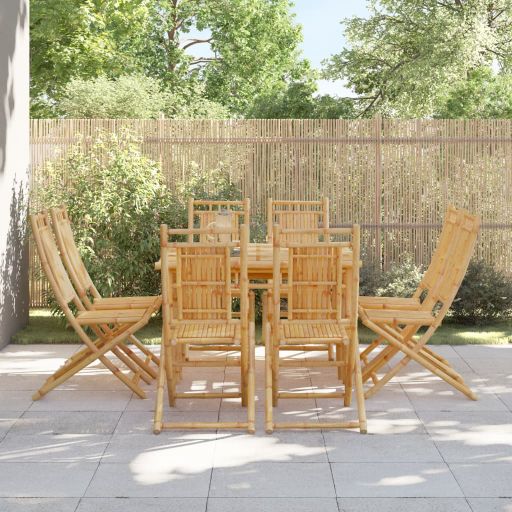 Gartenstühle 4 Stk. Klappbar 46x66x99 cm Bambus