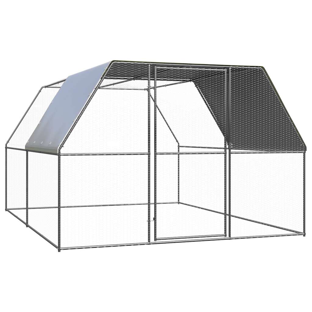 vidaXL Outdoor-Hühnerkäfig 2x2x2 m Verzinkter Stahl
