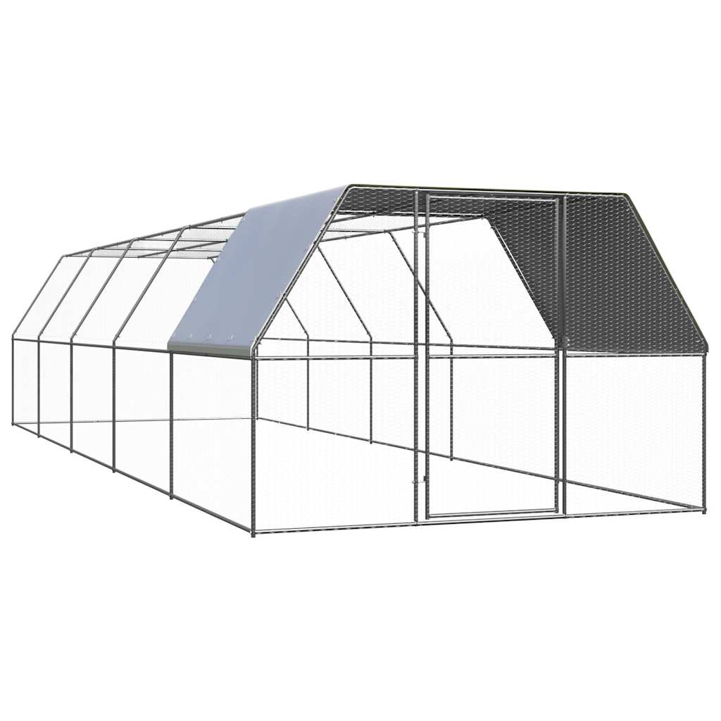 vidaXL Outdoor-Hühnerkäfig 2x2x2 m Verzinkter Stahl