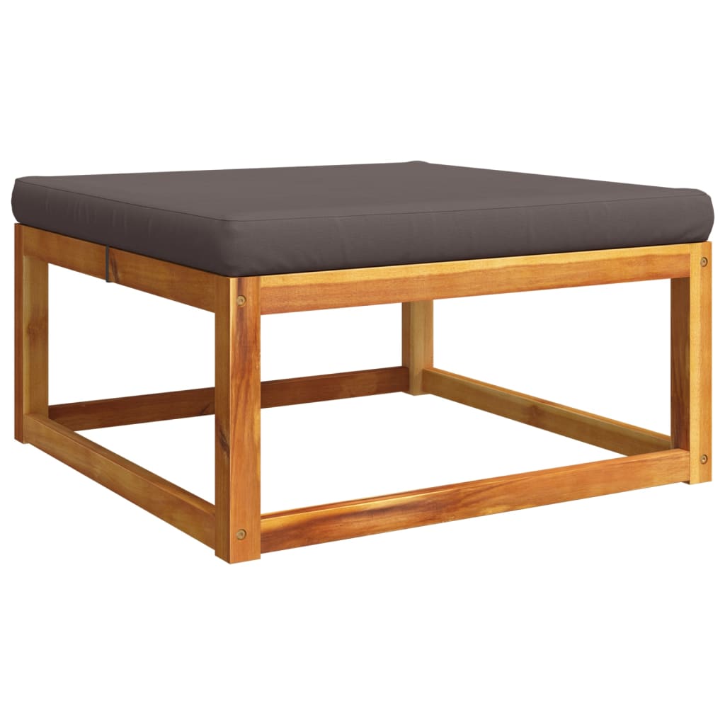 vidaXL 6-tlg. Gartensofa-Set mit Kissen Holz Akazie & Seil