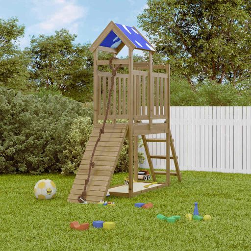 vidaXL Spielturm Massivholz Kiefer