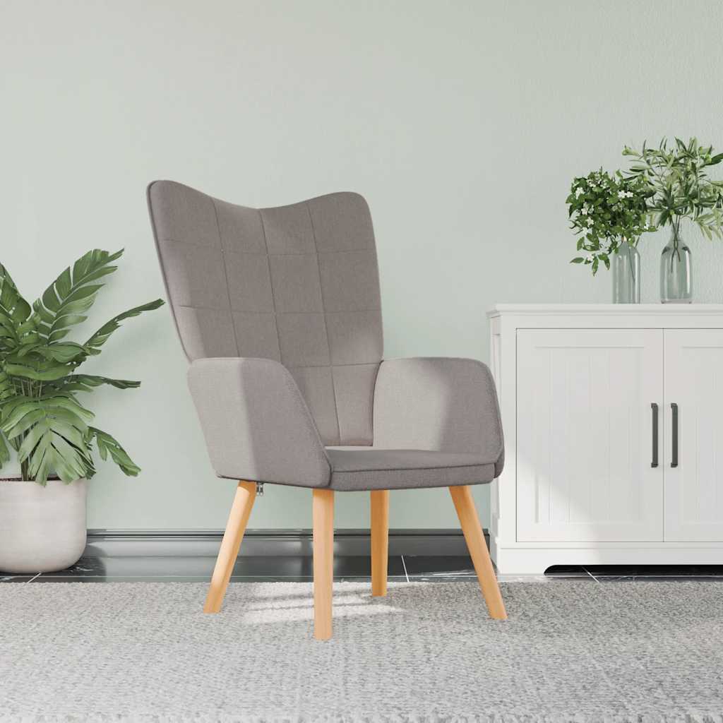 vidaXL Relaxsessel Hellgrau Stoff