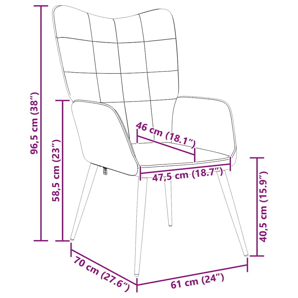 vidaXL Relaxsessel Hellgrau Stoff