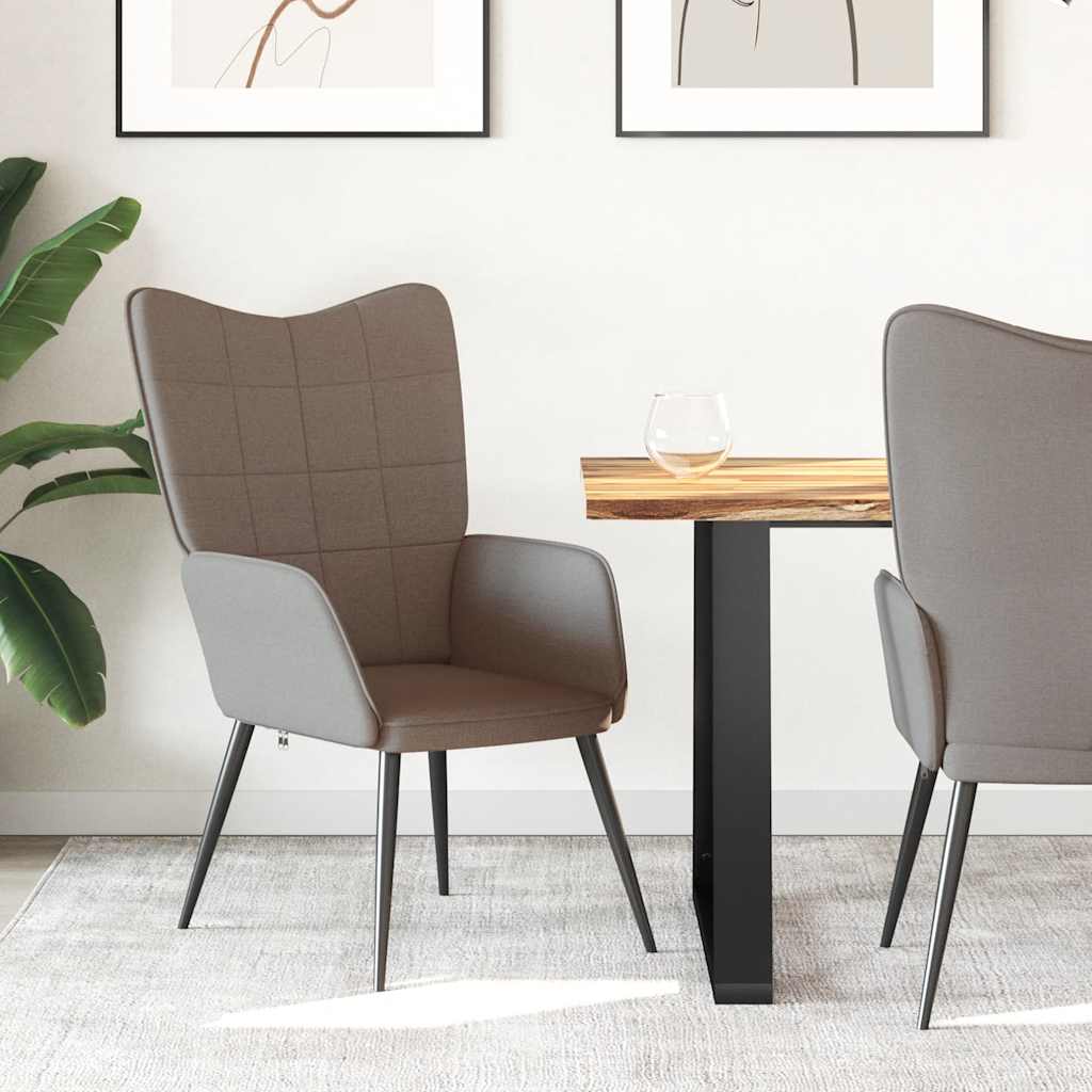 vidaXL Relaxsessel Hellgrau Stoff