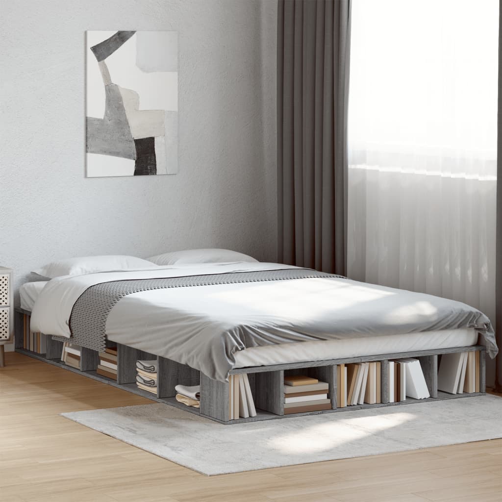 Bettgestell Weiß 200x200 cm Holzwerkstoff