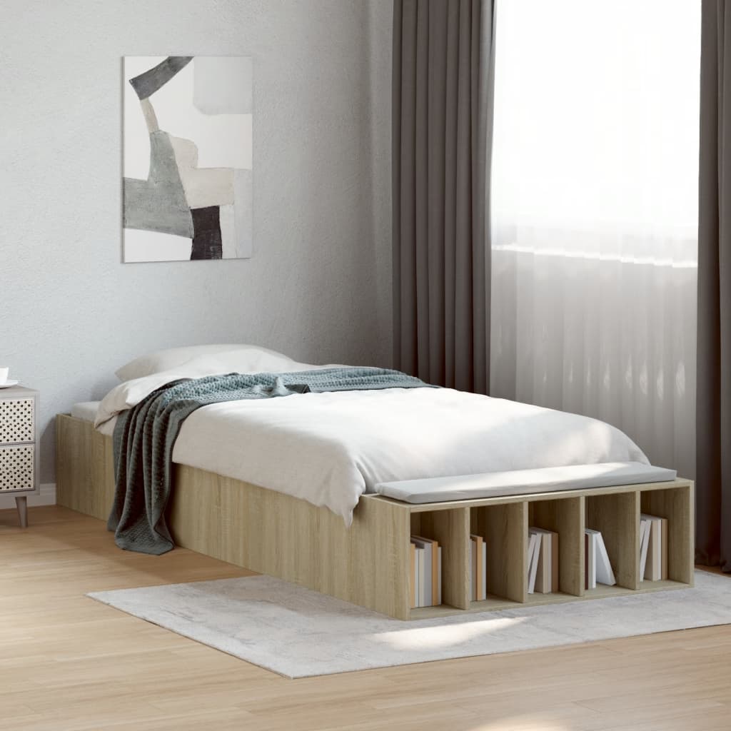 Bettgestell Weiß 200x200 cm Holzwerkstoff