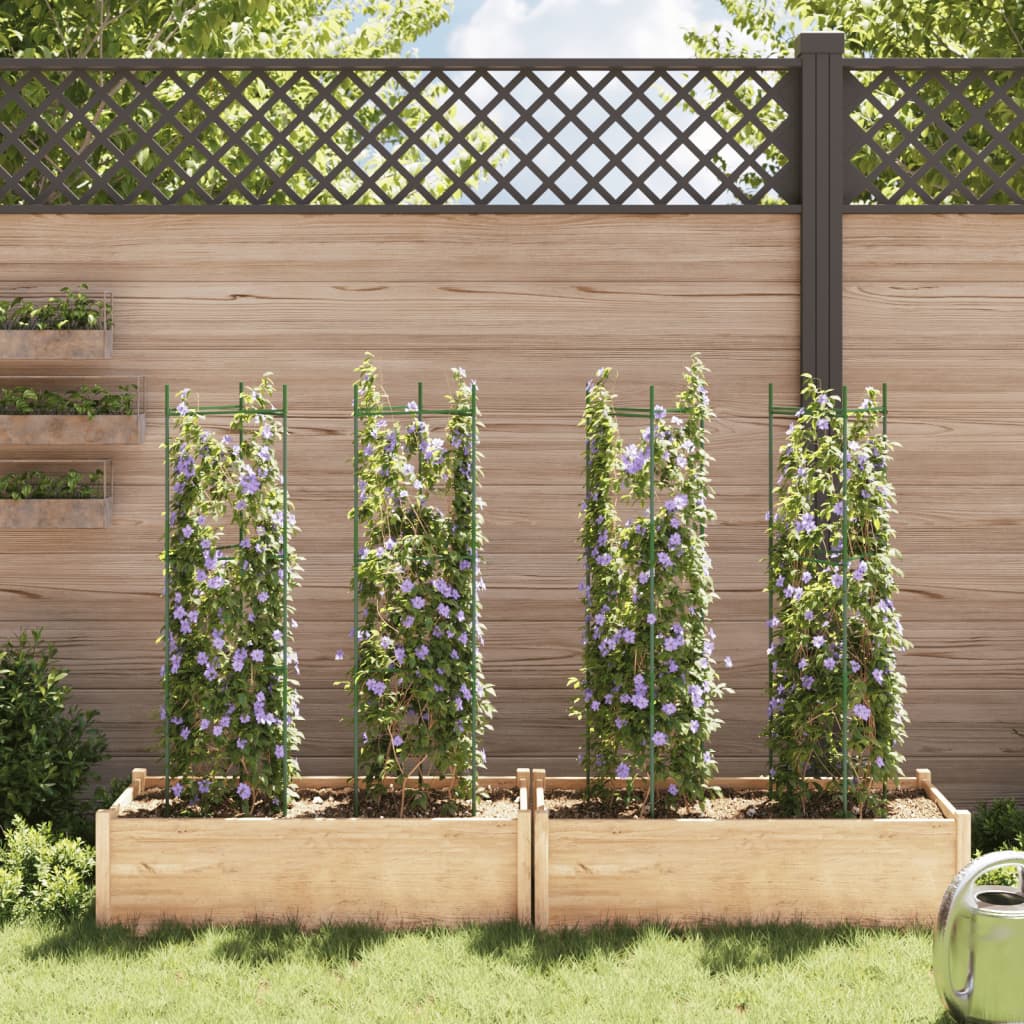 vidaXL Tomatenkäfige 4 Stk. 116 cm Stahl und PP