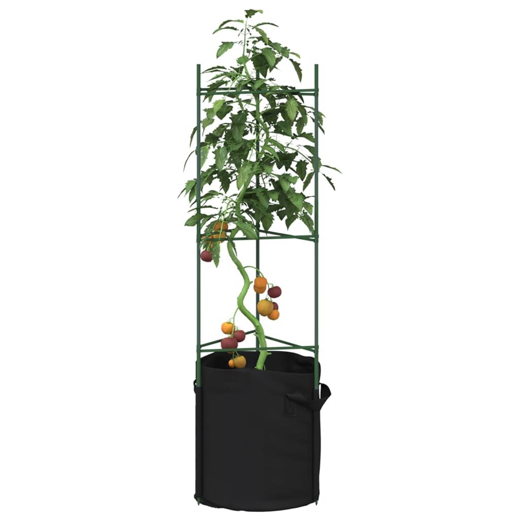 vidaXL Tomatenkäfige 4 Stk. 116 cm Stahl und PP