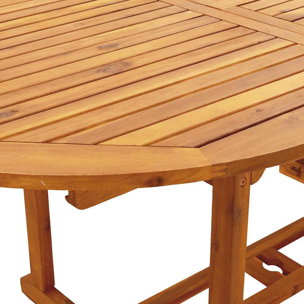 7-tlg. Garten-Essgruppe Stoff und Massivholz Beige