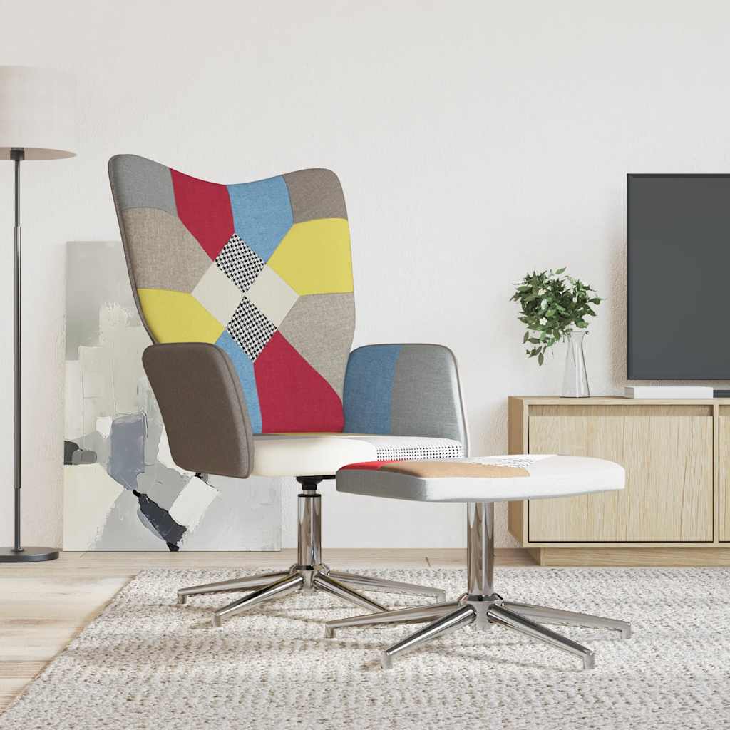 vidaXL Relaxsessel Patchwork Stoff