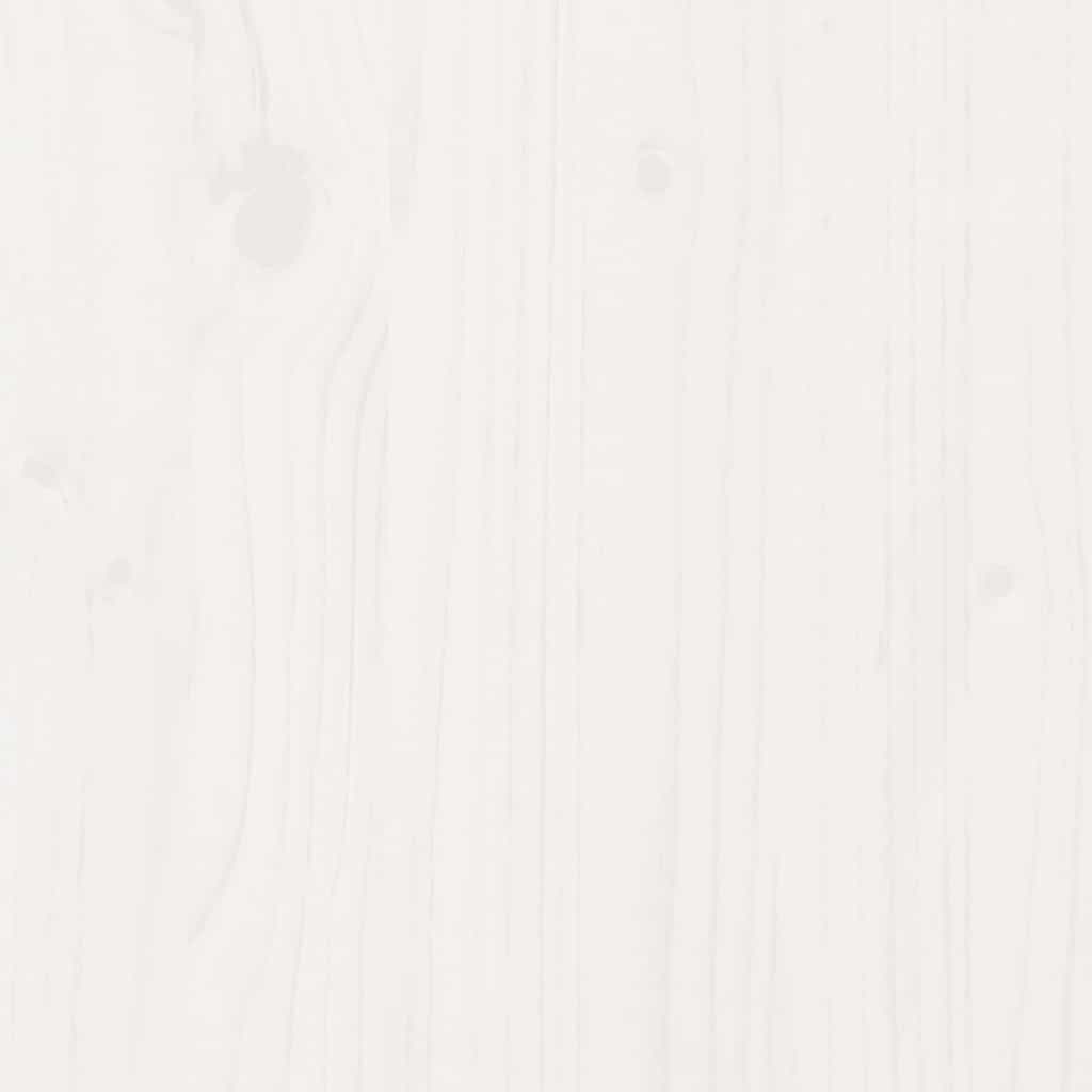 vidaXL Tagesbett und Bank mit Dach Weiß 80x200 cm Kiefernholz