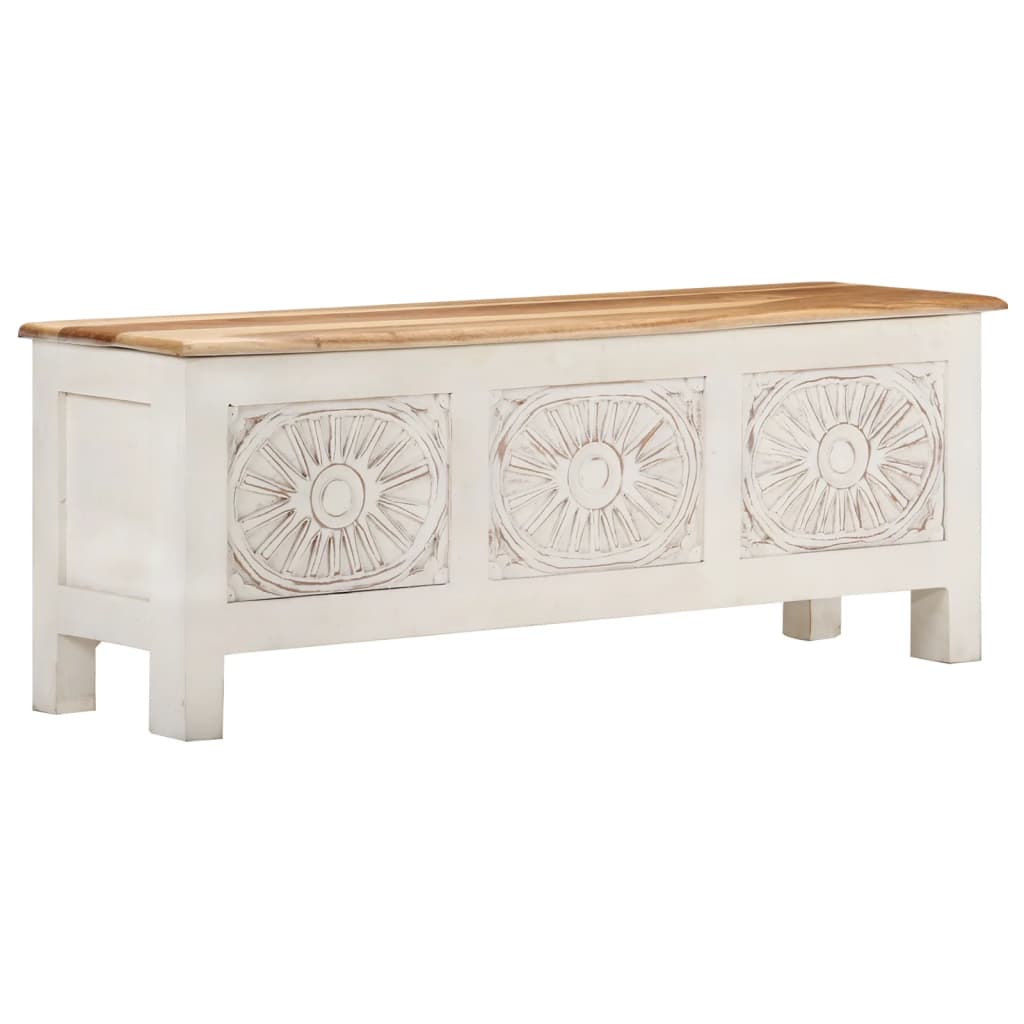 vidaXL Truhe 110x30x40 cm Massivholz Akazie