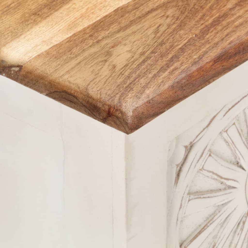 vidaXL Truhe 110x30x40 cm Massivholz Akazie