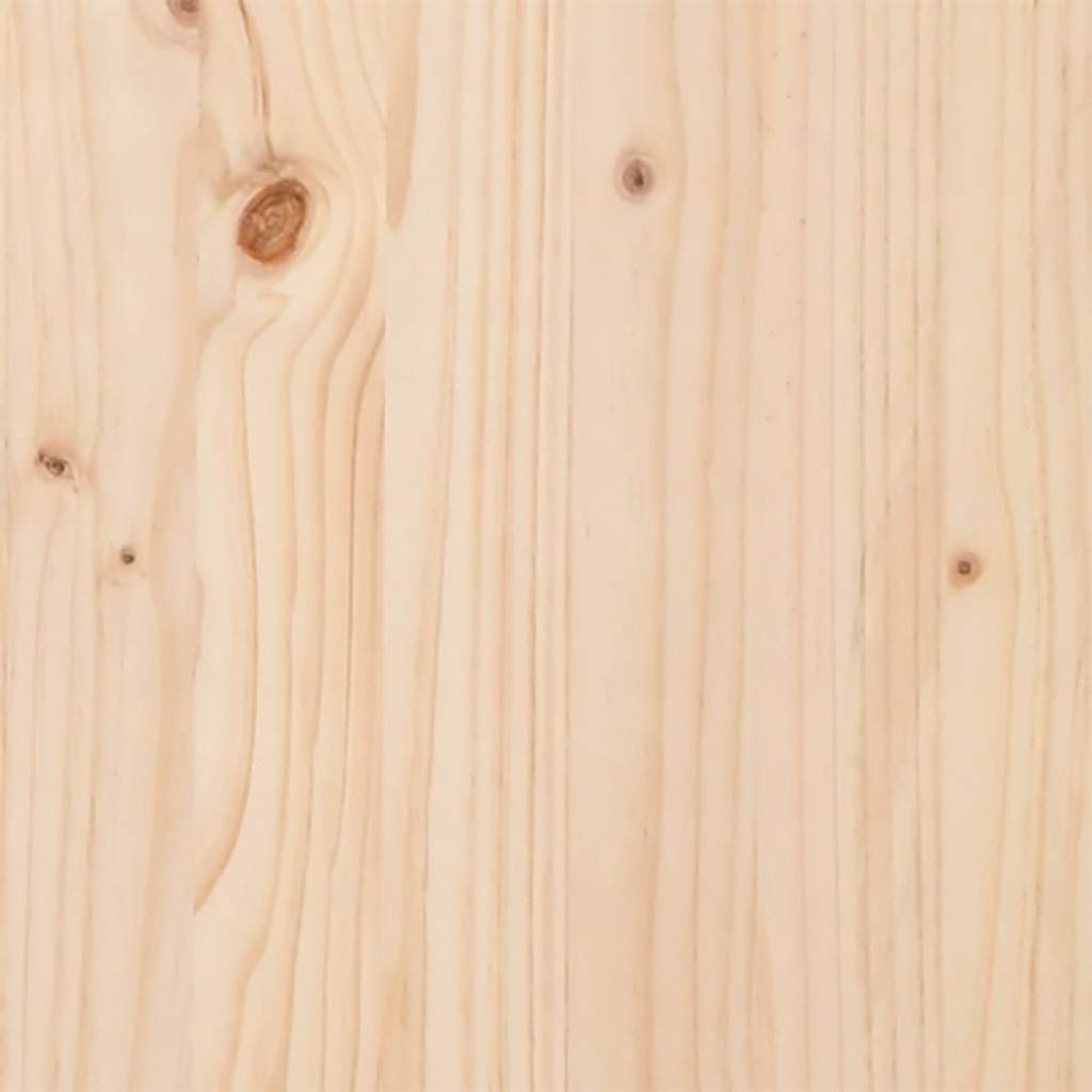 Etagenbett mit Vorhängen Weiß Schwarz 90x200 cm Kiefernholz