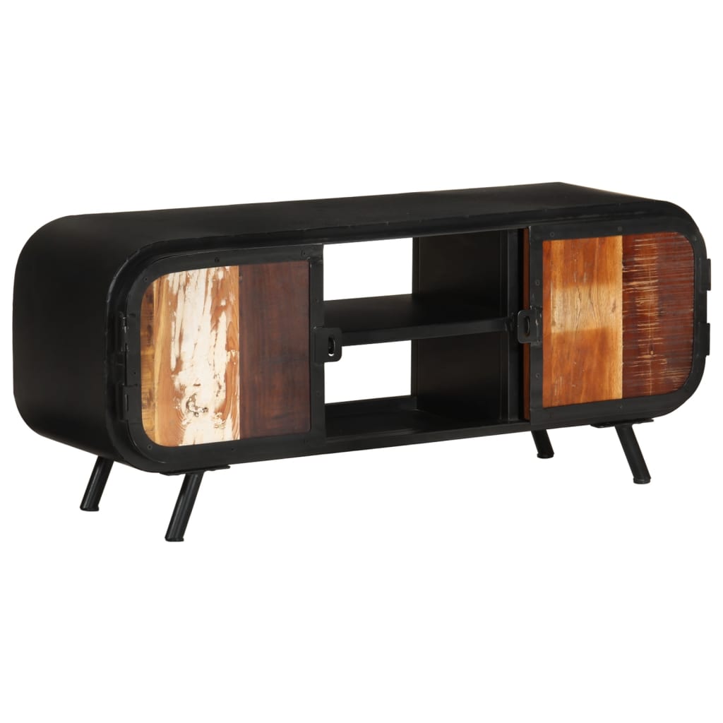 vidaXL TV-Schrank 110x30x45 cm Altholz Massiv