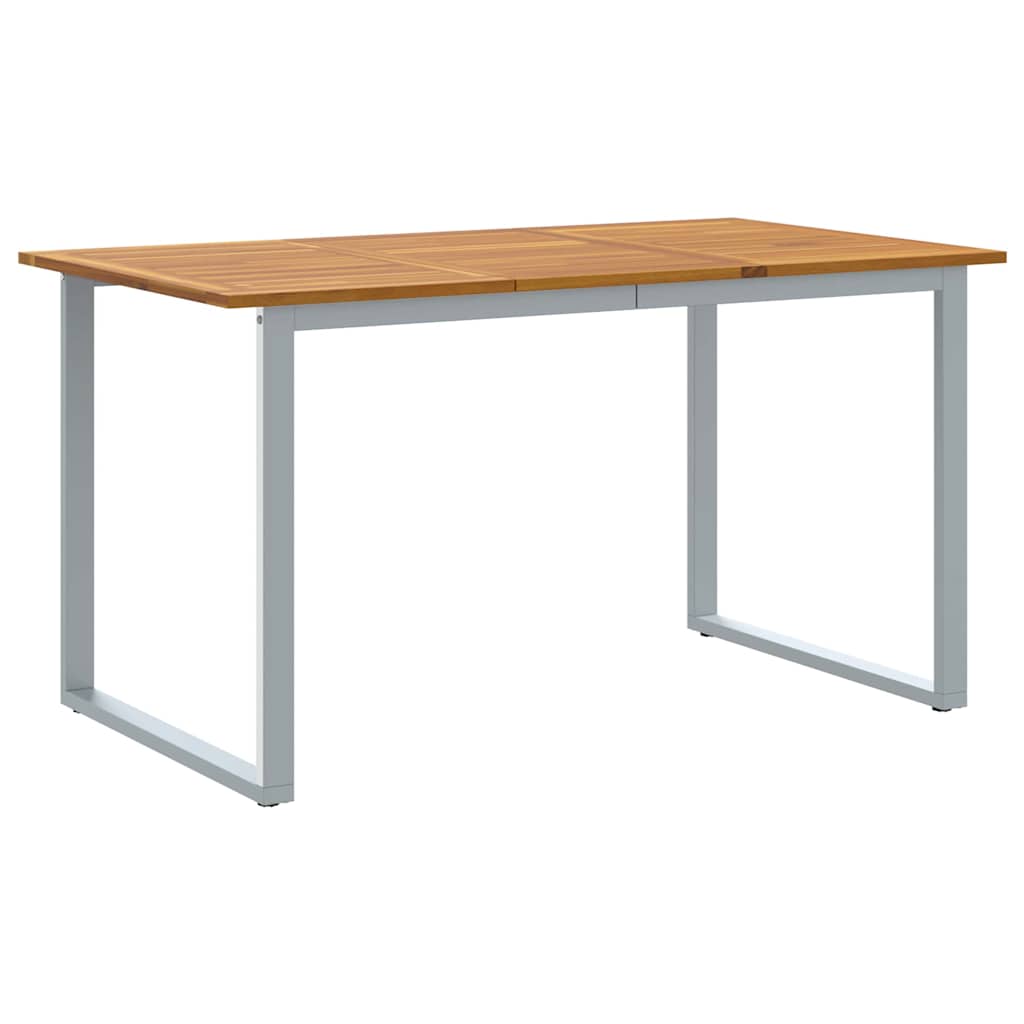 vidaXL Garten Essgruppe 5 pcs Grau Massivholz Akazie