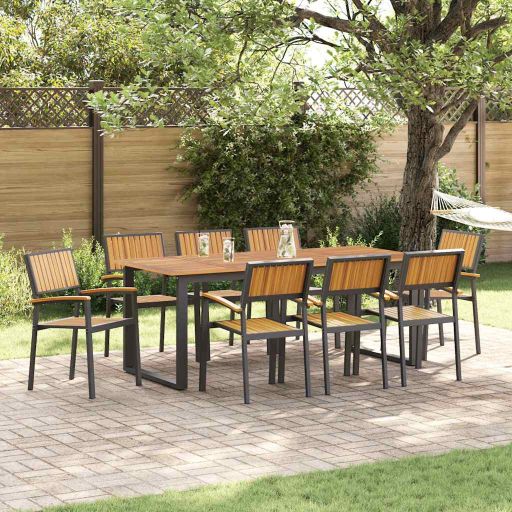 Stapelstuhl 6 pcs Braun 56 x 57 x 87 cm Massivholz Akazie