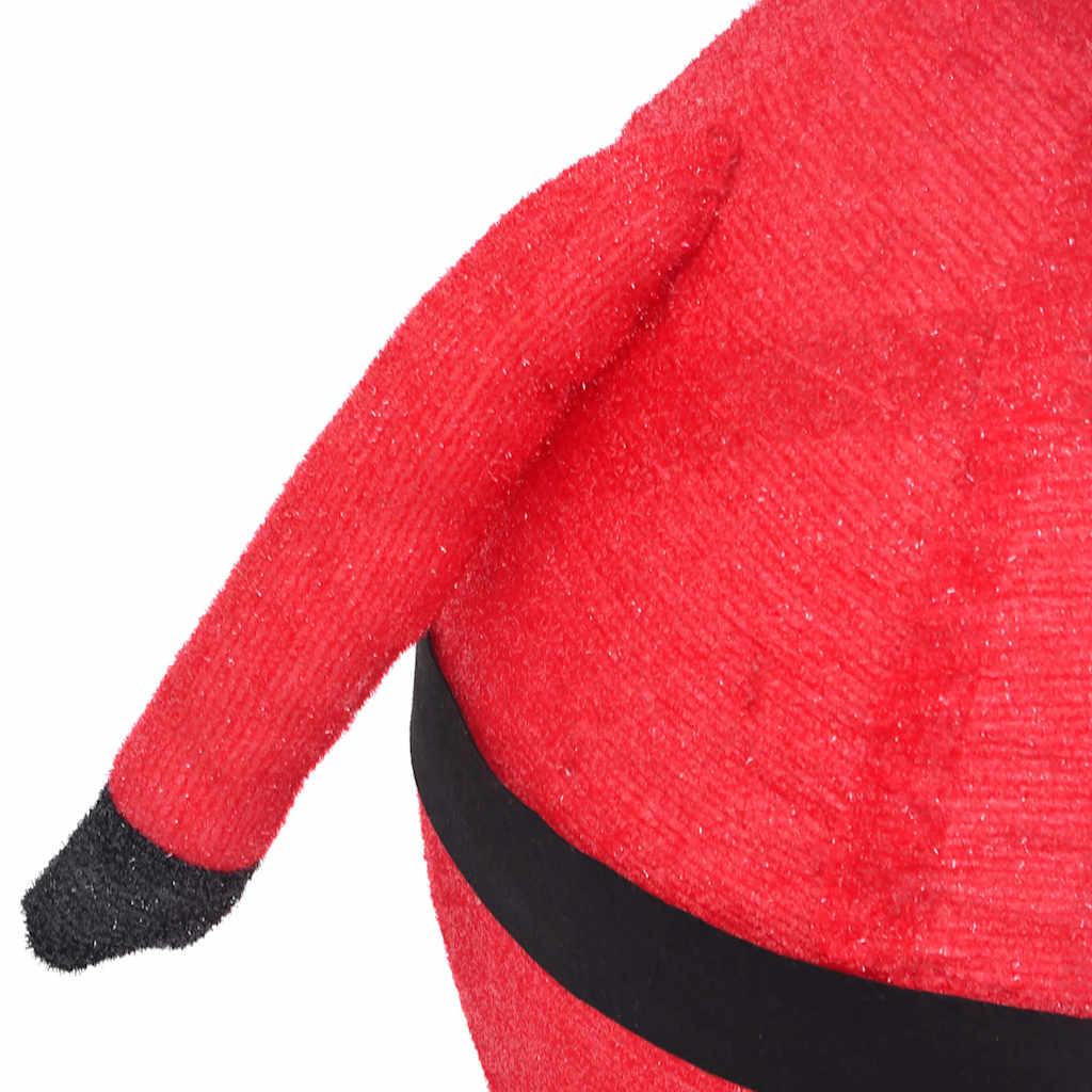 vidaXL Weihnachtsdeko Weihnachtsmann LED Luxus-Gewebe 60 cm