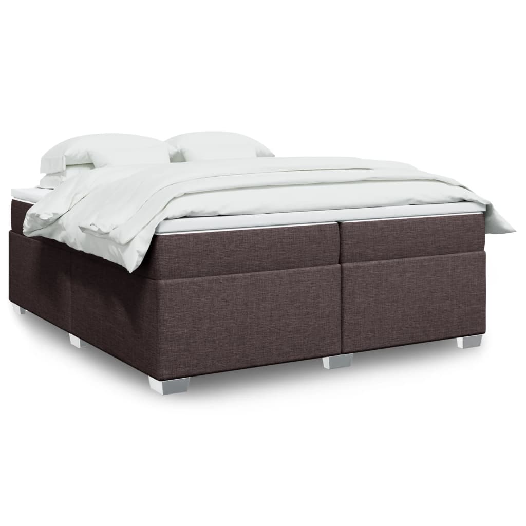 Boxspringbett mit Matratze Hellgrau 80x200 cm Stoff