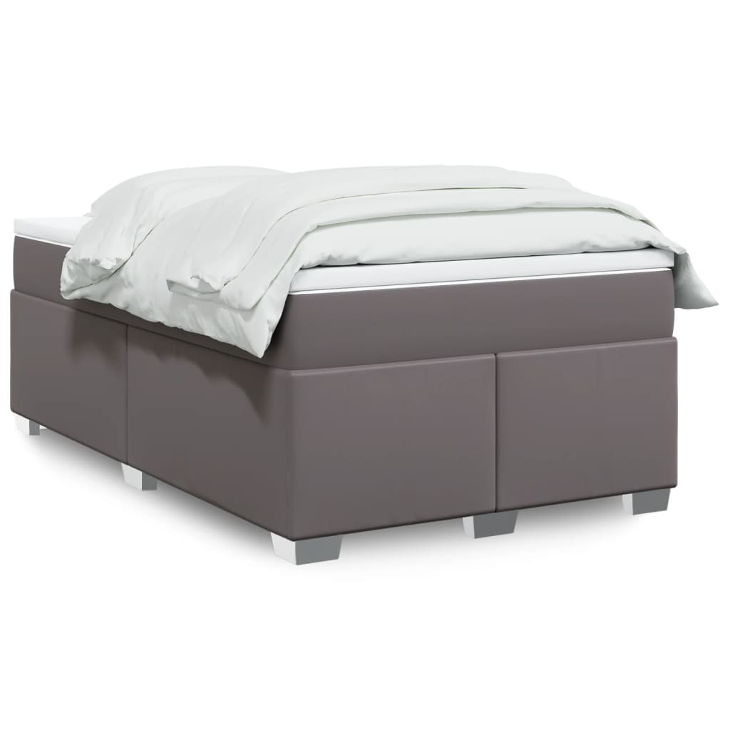 Boxspringbett mit Matratze Schwarz 80x200 cm Kunstleder