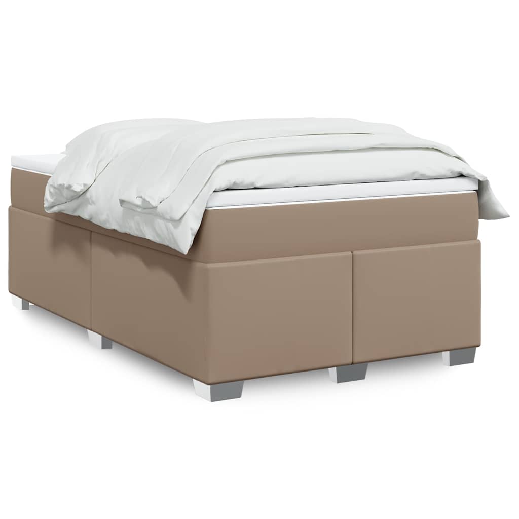 Boxspringbett mit Matratze Schwarz 80x200 cm Kunstleder