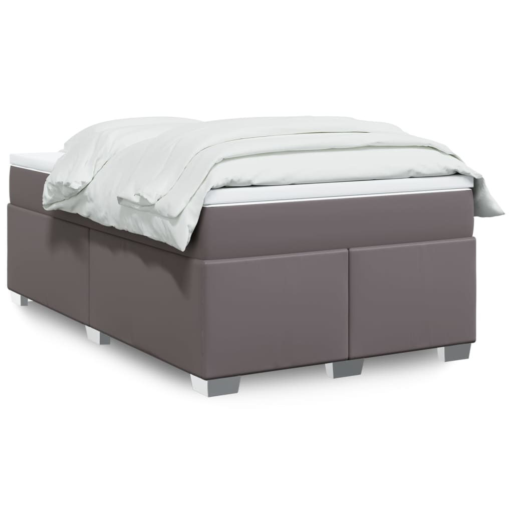 Boxspringbett mit Matratze Schwarz 80x200 cm Kunstleder