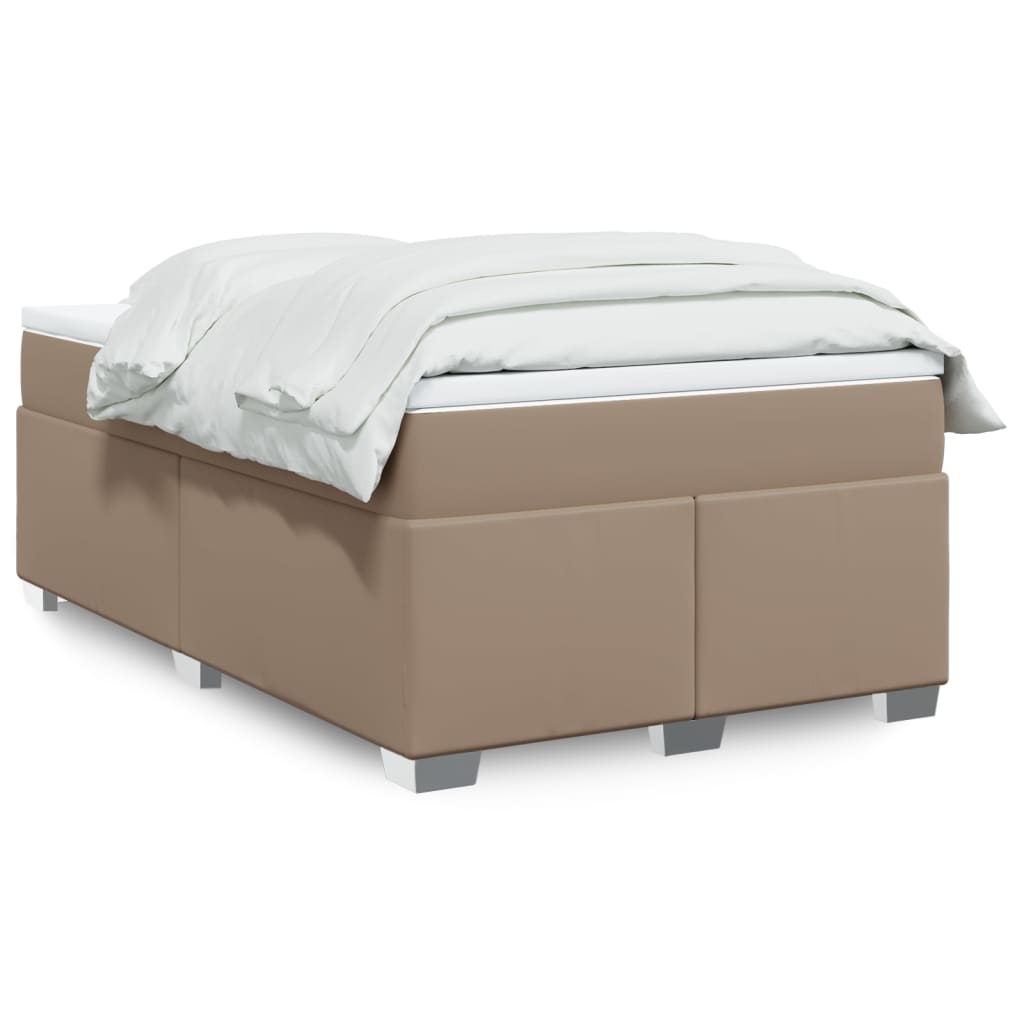 Boxspringbett mit Matratze Schwarz 80x200 cm Kunstleder