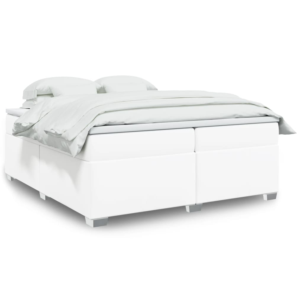 Boxspringbett mit Matratze Schwarz 80x200 cm Kunstleder