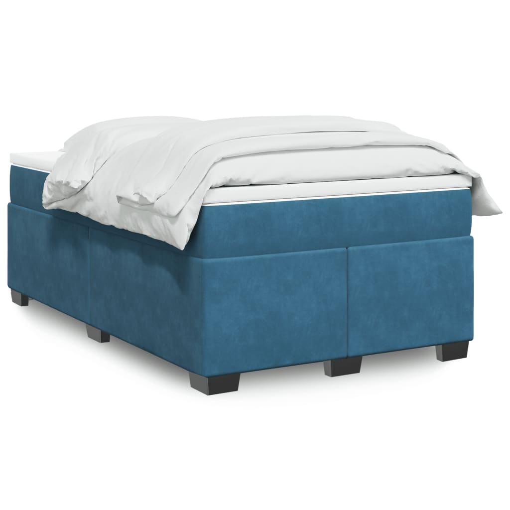 Boxspringbett mit Matratze Hellgrau 80x200 cm Samt
