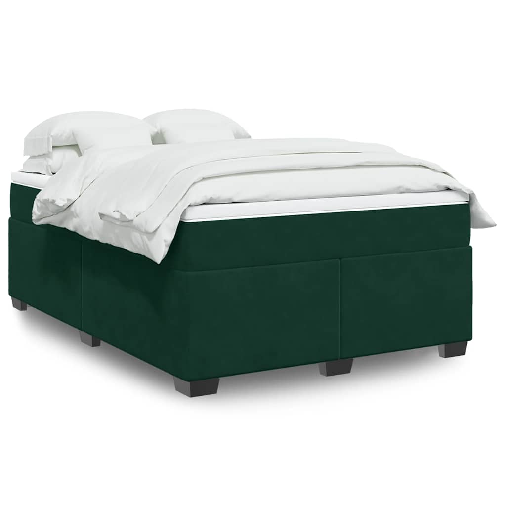 Boxspringbett mit Matratze Hellgrau 80x200 cm Samt