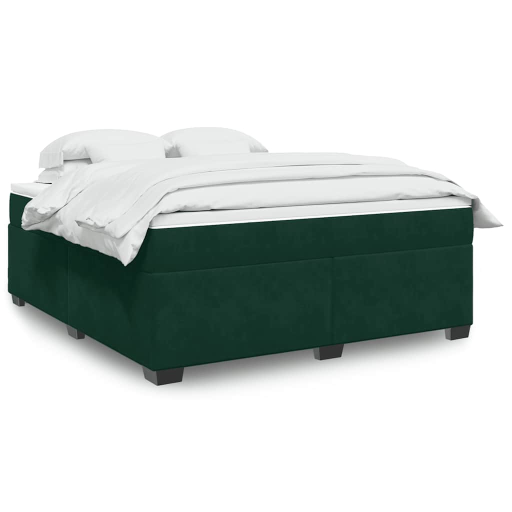Boxspringbett mit Matratze Hellgrau 80x200 cm Samt
