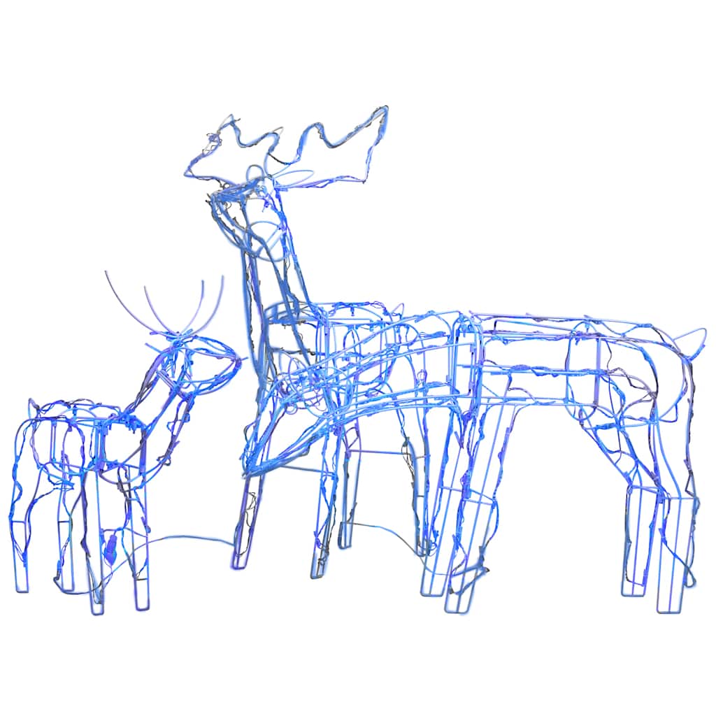 vidaXL 3-tlg. LED-Rentiere Set Weihnachtsdeko 229 LEDs