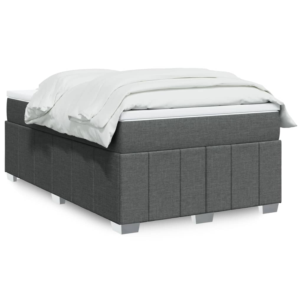 Boxspringbett mit Matratze Hellgrau 80x200 cm Stoff
