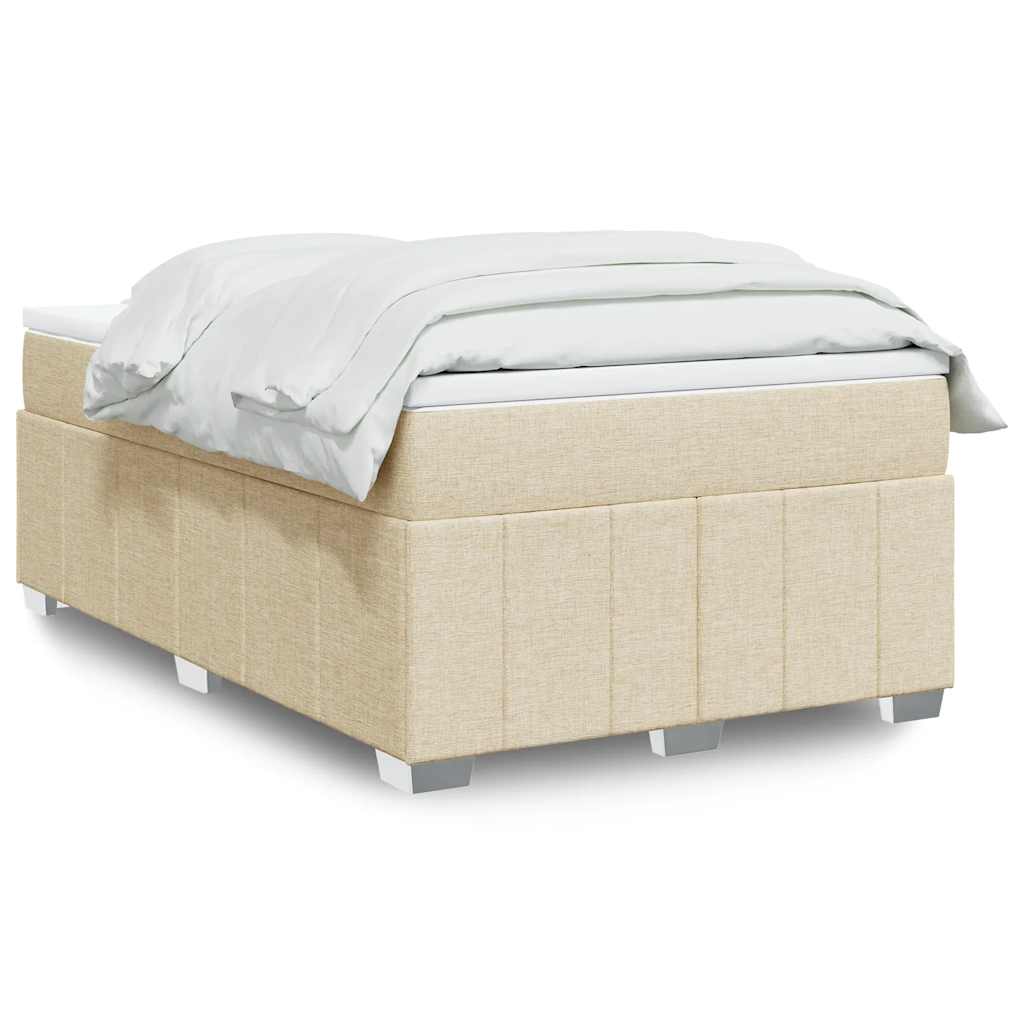 Boxspringbett mit Matratze Hellgrau 80x200 cm Stoff