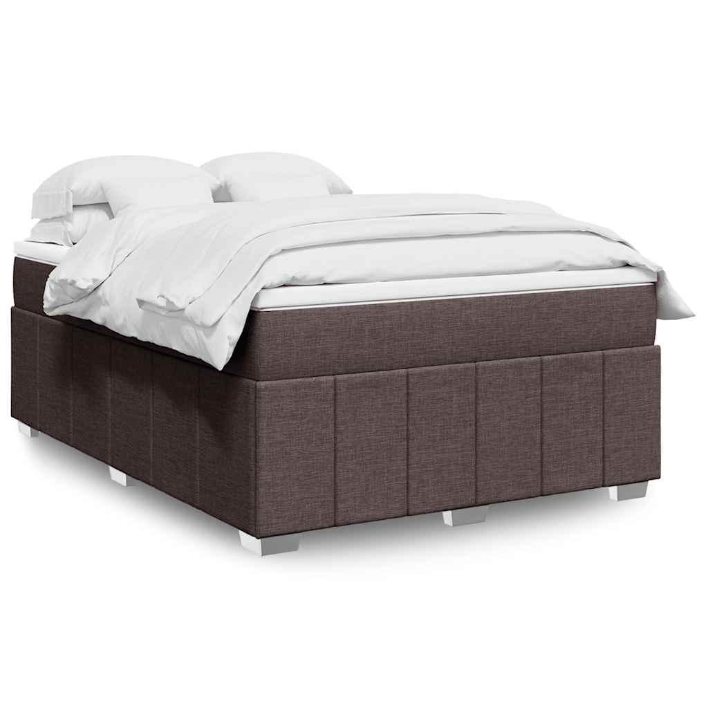Boxspringbett mit Matratze Hellgrau 80x200 cm Stoff