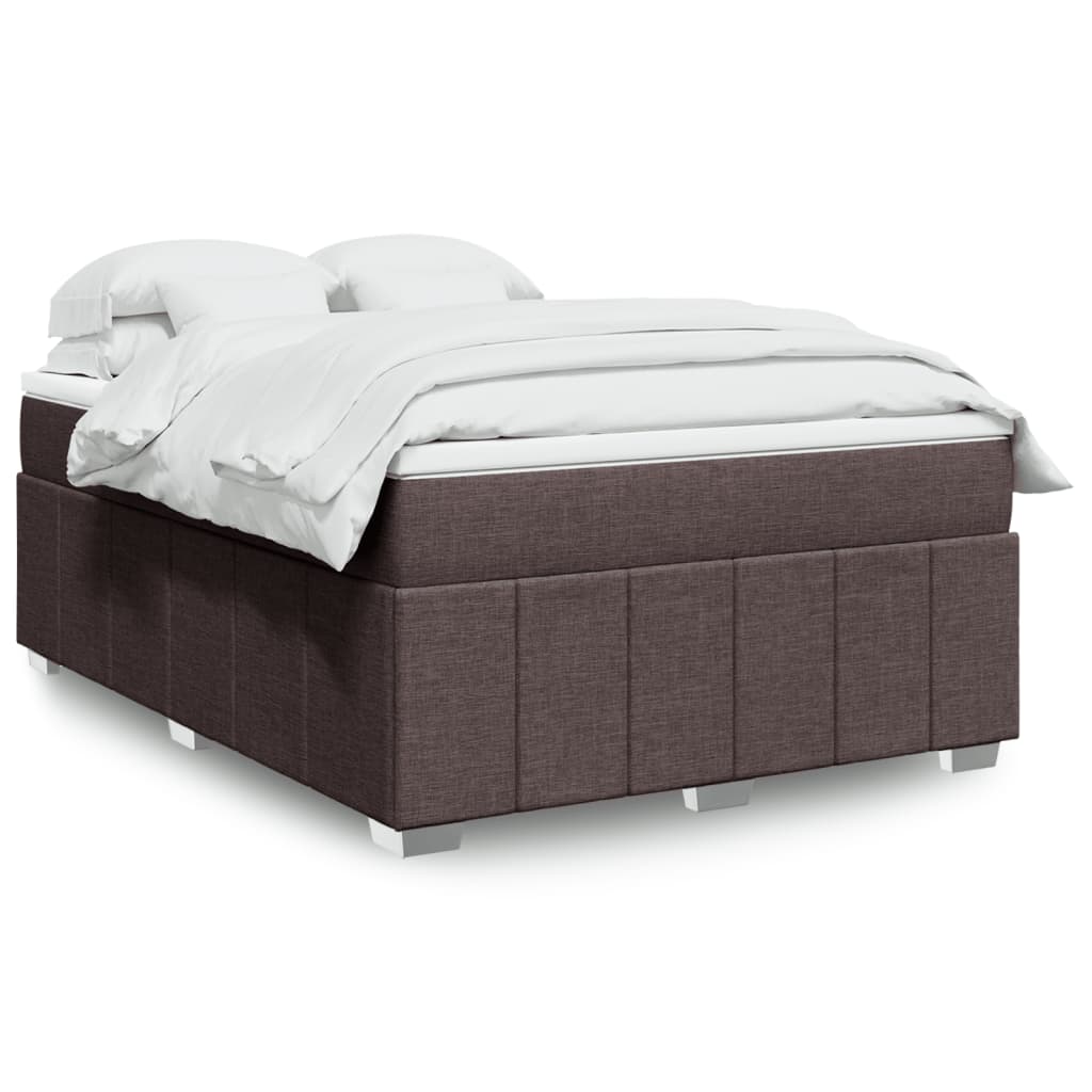 Boxspringbett mit Matratze Hellgrau 80x200 cm Stoff