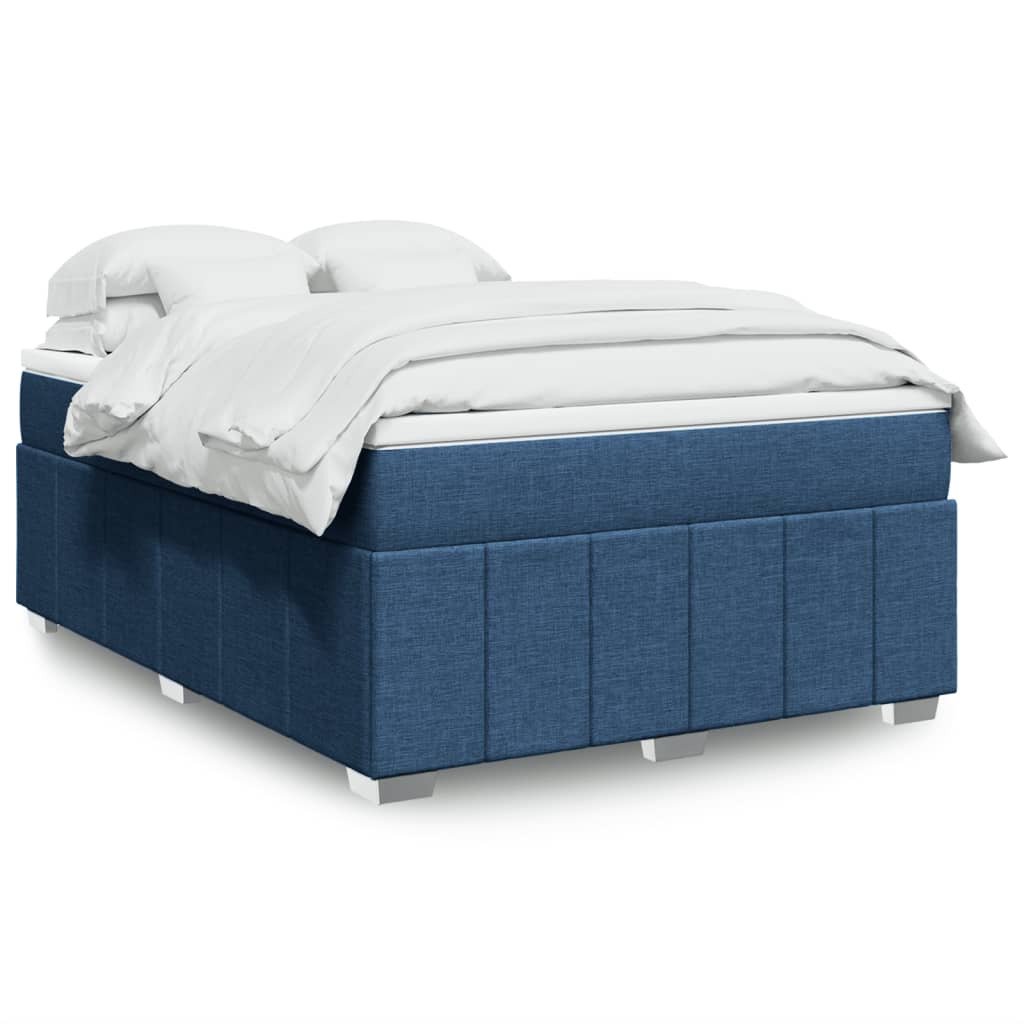 Boxspringbett mit Matratze Hellgrau 80x200 cm Stoff