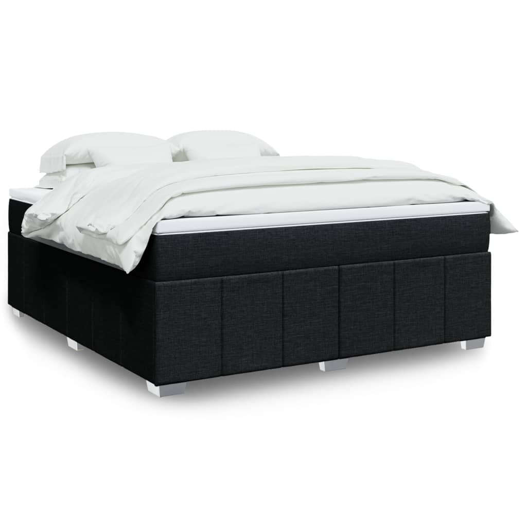 Boxspringbett mit Matratze Hellgrau 80x200 cm Stoff