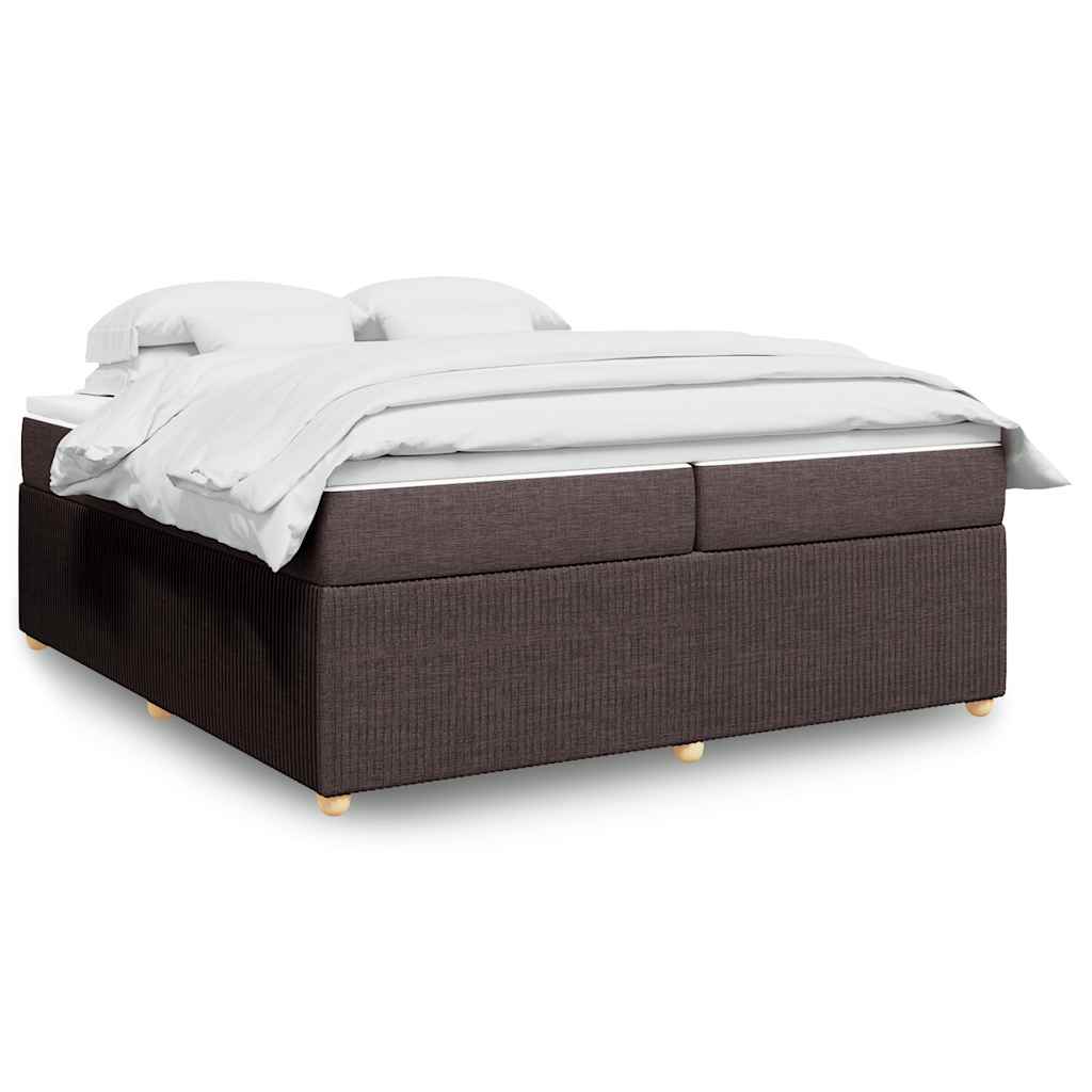 Boxspringbett mit Matratze Hellgrau 80x200 cm Stoff