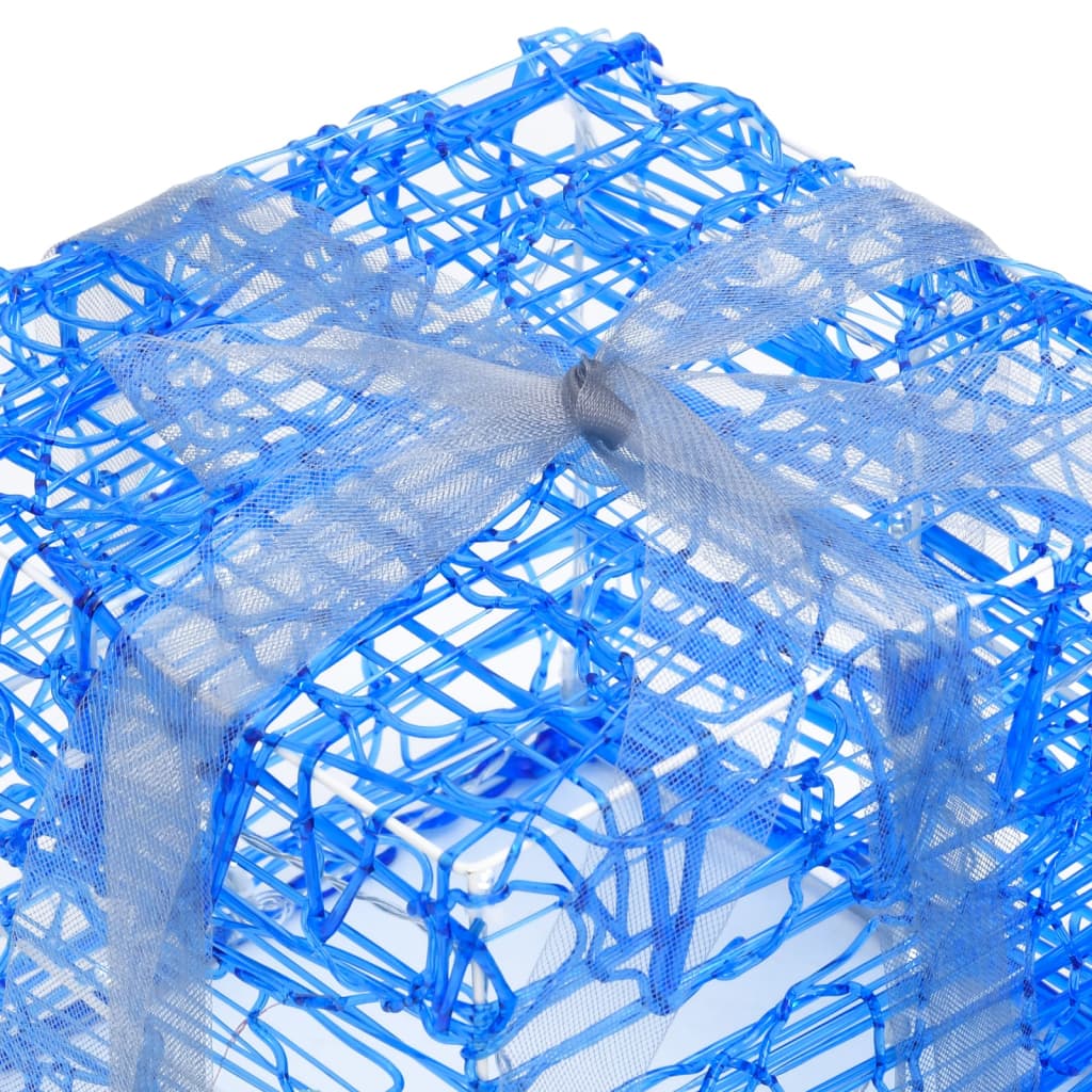 vidaXL LED-Geschenkboxen 3 Stk. Weihnachtsdekoration Kaltweiß