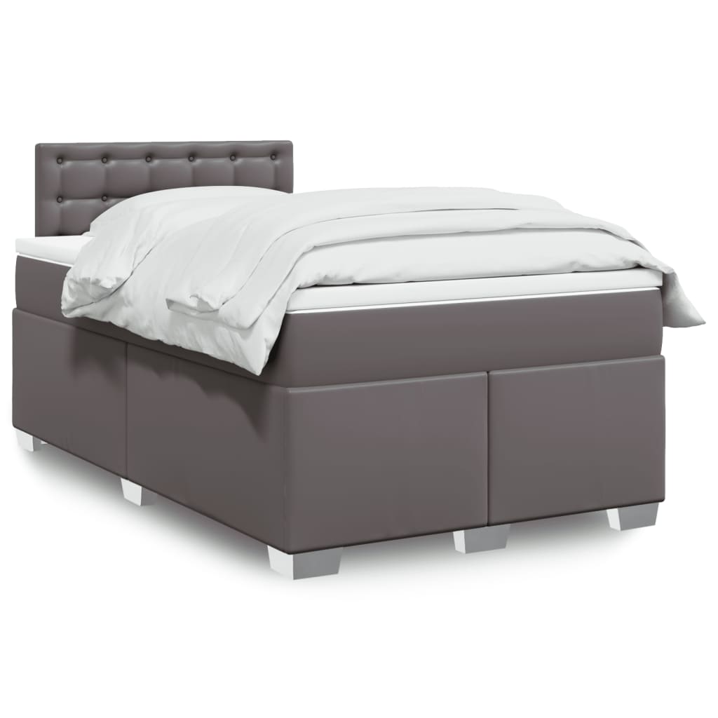 Boxspringbett mit Matratze Schwarz 80x200 cm Kunstleder
