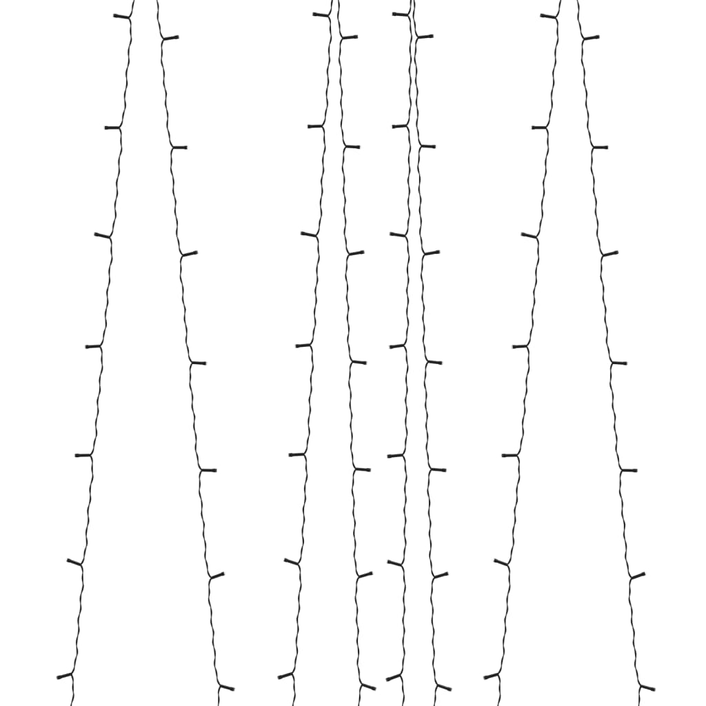 vidaXL Solar-Lichterkette 2 Stk. 2x200 LED Warmweiß Innen Außen
