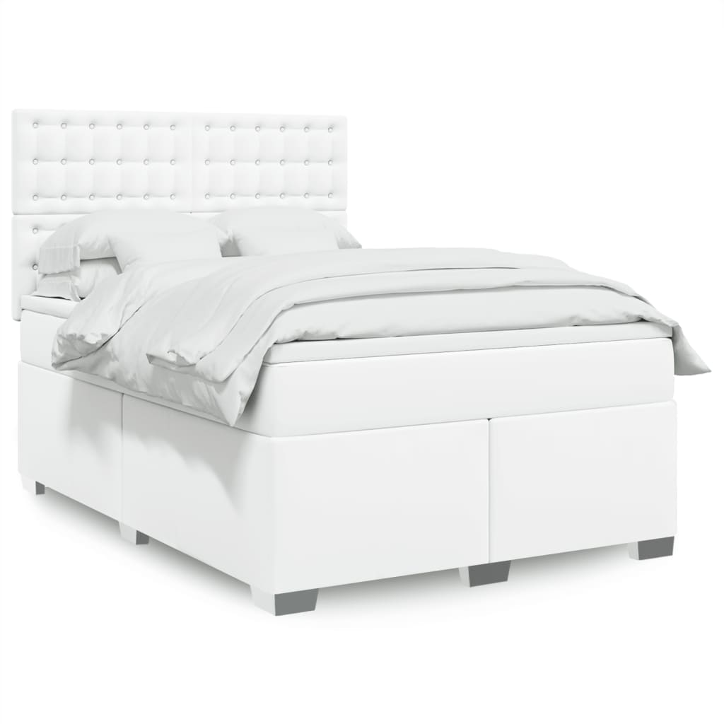 Boxspringbett mit Matratze Schwarz 80x200 cm Kunstleder
