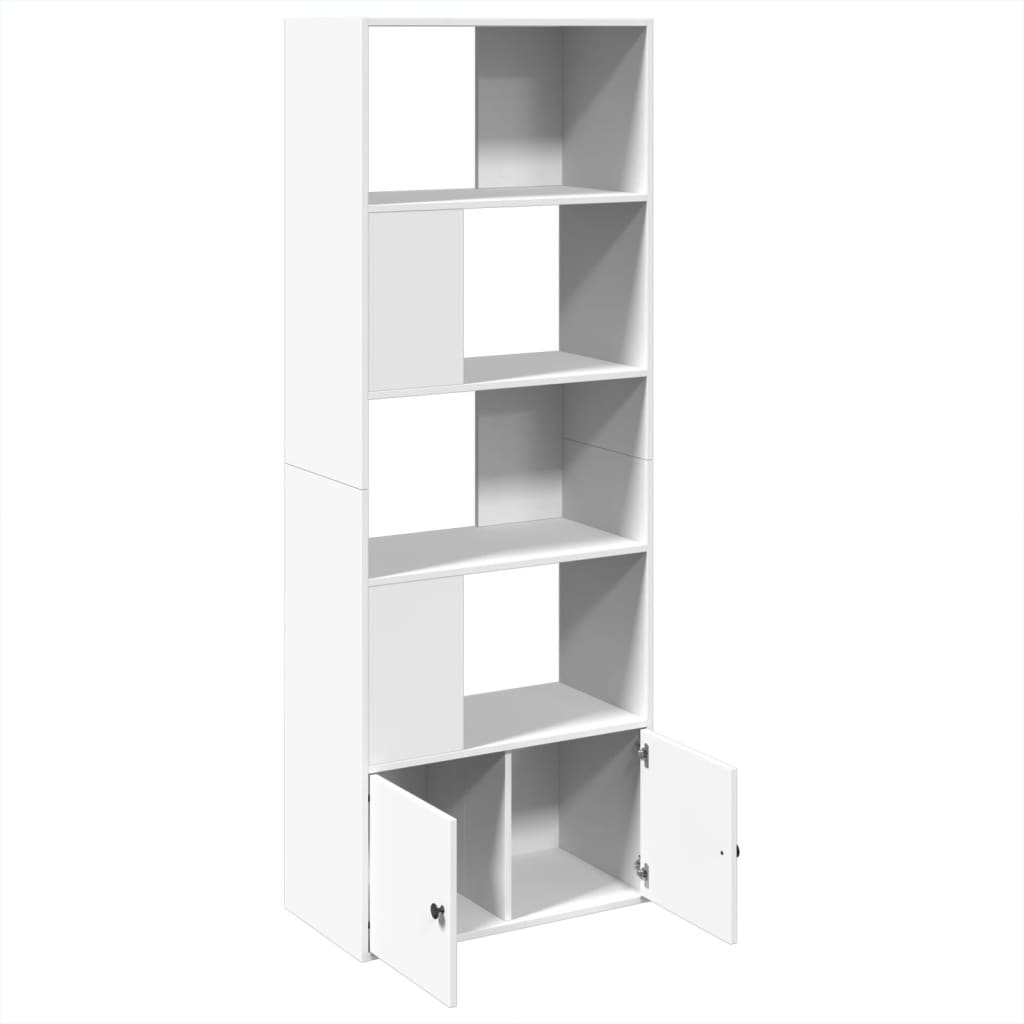 vidaXL Bücherregal Weiß 70x36x189 cm Holzwerkstoff