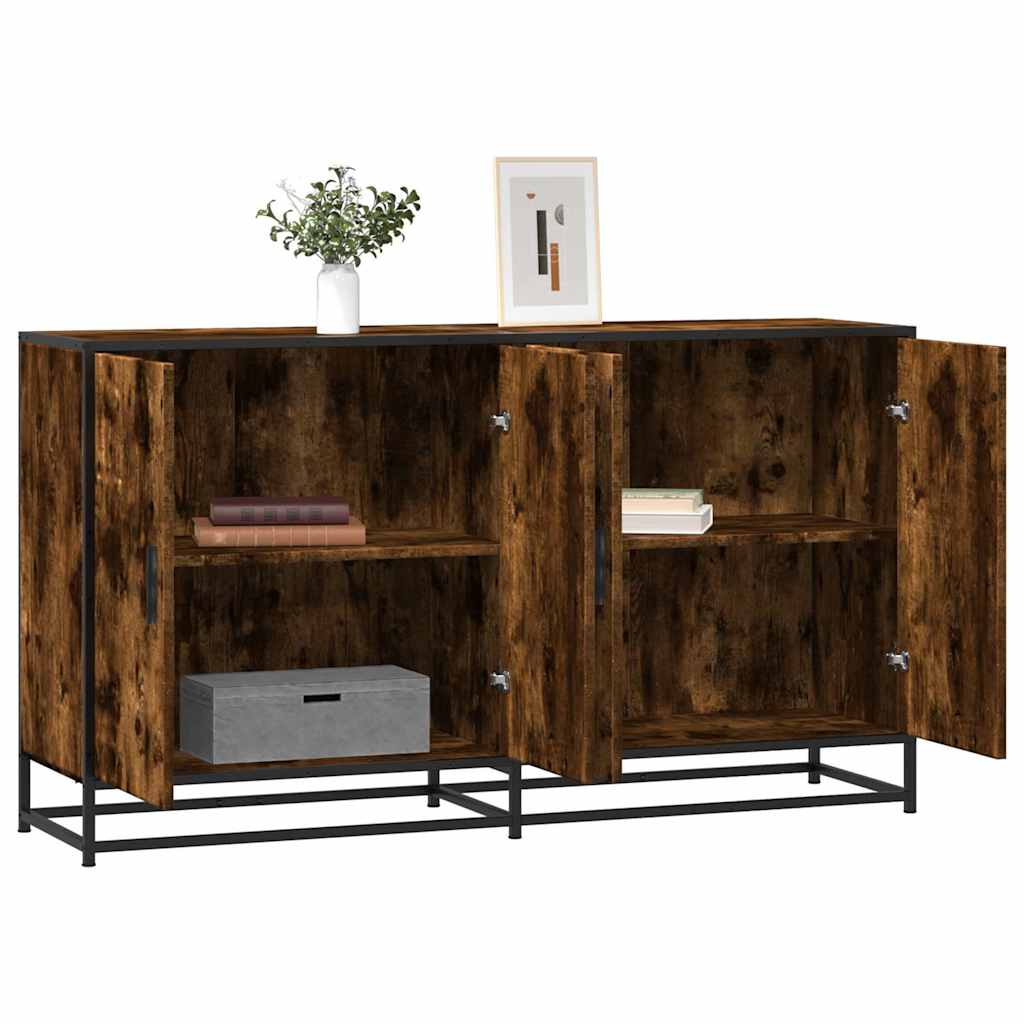vidaXL Sideboard Schwarz 134x35x76 cm Holzwerkstoff