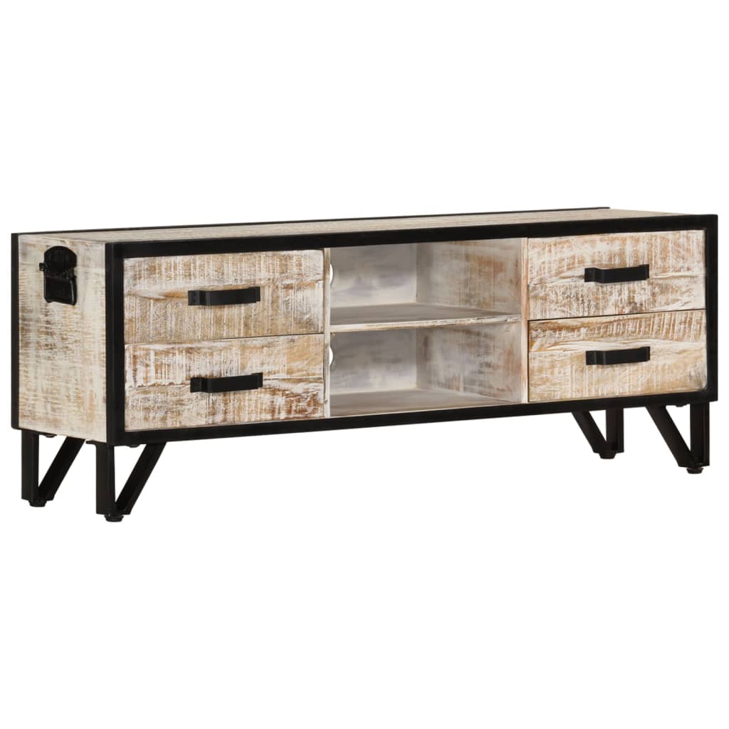 vidaXL TV-Schrank 110x30x41 cm Massivholz Akazie