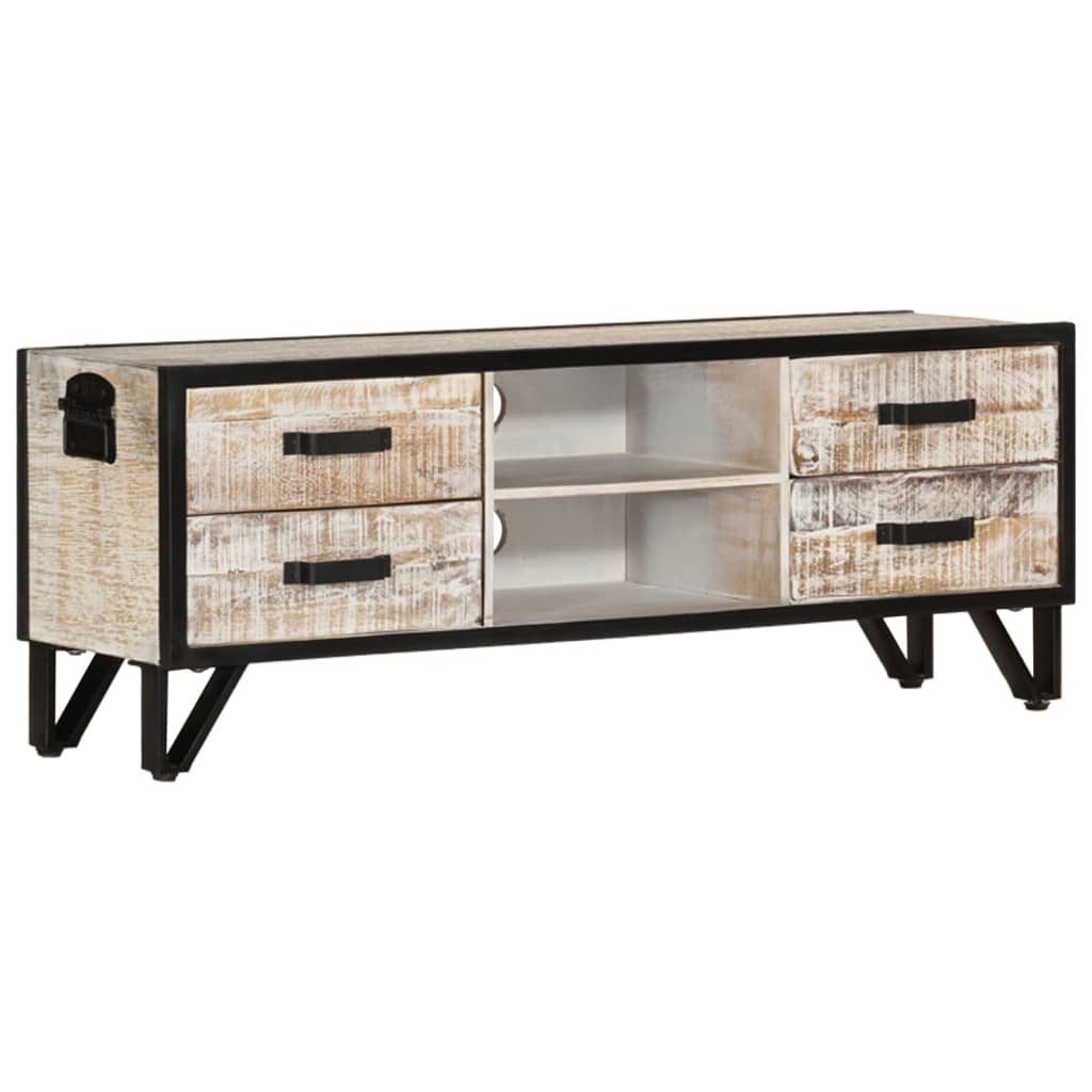 vidaXL TV-Schrank 110x30x41 cm Massivholz Akazie