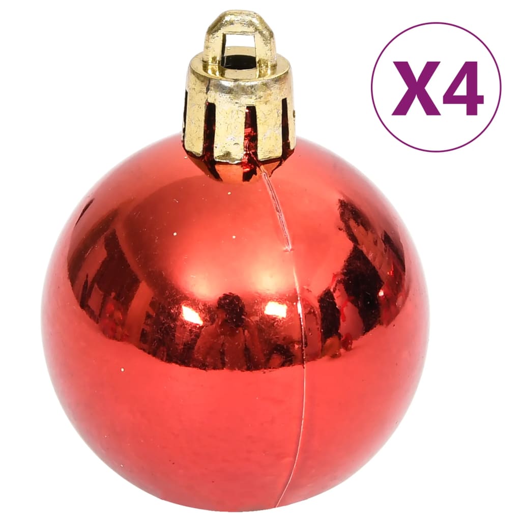 vidaXL 70-tlg. Weihnachtskugel-Set Golden und Rot
